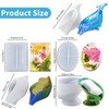 5 Pieces Self-Draining Soap Holder Silicone Resin Mold, DIY Soap