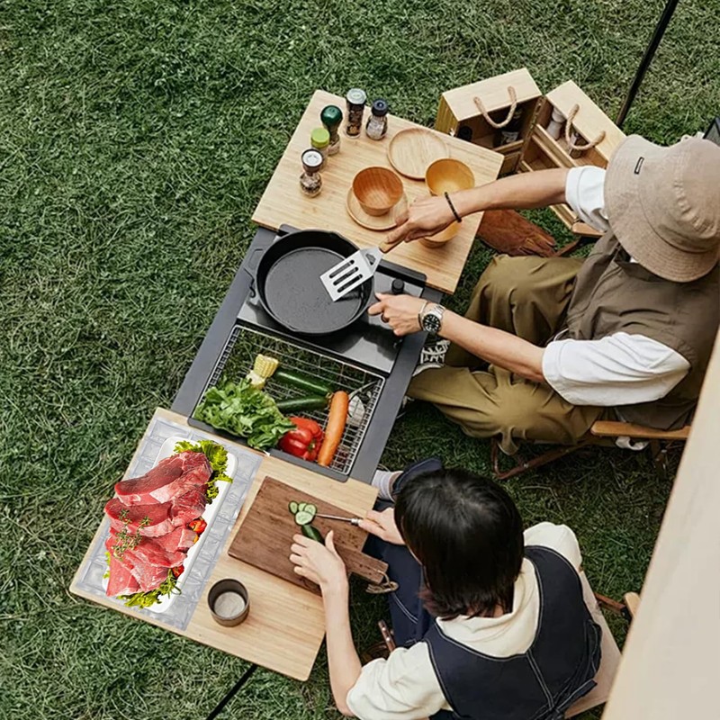 2 PCS Reusable Cooling Mat ice sheet for Keeping Food