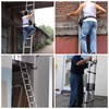 findmall 10.5FT / 3.2M Aluminum Telescopic Ladder Folding Step Inward