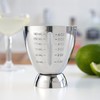 True Vista Stainless Steel Double Jigger for Bartending, Cocktail Measuring
