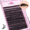 MOONKALI Fluffy Lash Clusters Wispy 60D Volume Eyelash Clusters 12-20mm
