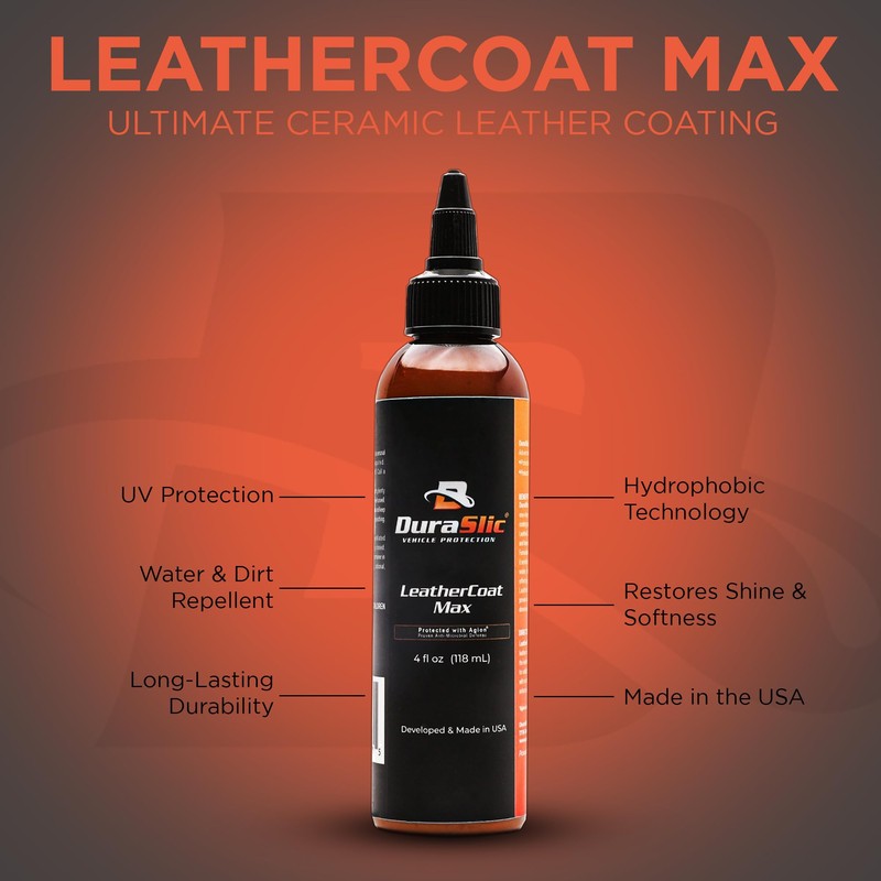 DuraSlic LeatherCoat Max – 4 fl oz Ceramic Leather Coating,