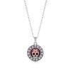 Inspired Silver - Sugar Skull - Silver Necklace for Women