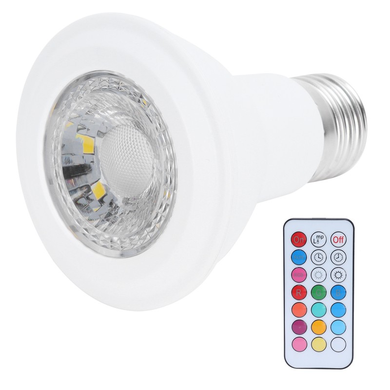 10W RGBW Spotlight with Timing Remote Control E27 Color Changing