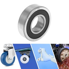 ACROPIX 62/22DDU Deep Groove Ball Bearings P5 22x50x14mm Lubricated Bearings Double Rubber Seal Black Silver Tone Scooter Skateboard Wheel