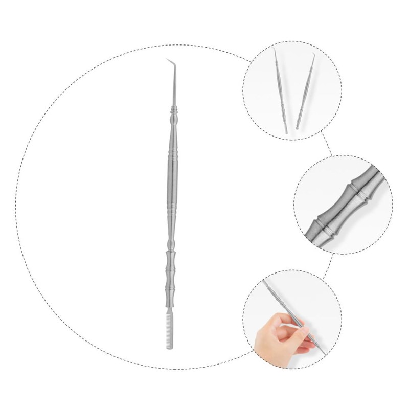 Frcolor Bamboo Eyelash Perm Stick Stainless Steel Eyelash Perm Assistant