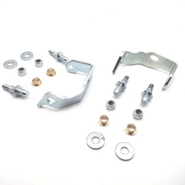 SDELSOR Front Driver Side Door Hinge Pin Bushing Kit and Bracket Kit 89025539 6038456 for 2000-2006 Escalade for 2002-2006 Avalanche 1500 for 1999-2006 Silverado 1500