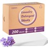 Laundry Detergent Sheets, 200 Sheets Lavender Laundry Soap Strips -