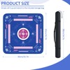 Qwiayeal Mahjong Mat with Rules for Table,Non-Slip and Silent,Comes with