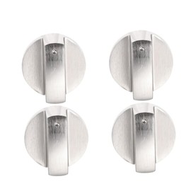 Four Metal Gas Stove knobs, knob Adapter, Oven Switch, Cooking Surface Control Lock, Suitable for Oven, Stove and Gas Stove, Range Compatible