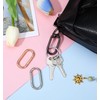 Gold Carabiner Clip, 3 Pcs Spring O Ring for Purse