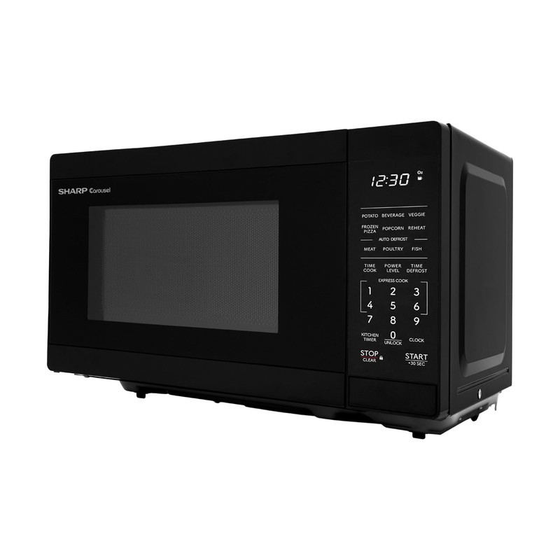 SHARP Compact Countertop Microwave Oven with Removable 10" Carousel Turntable,