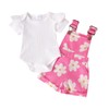 Newborn girl summer outfits overalls shorts 0-3 Months rose floral