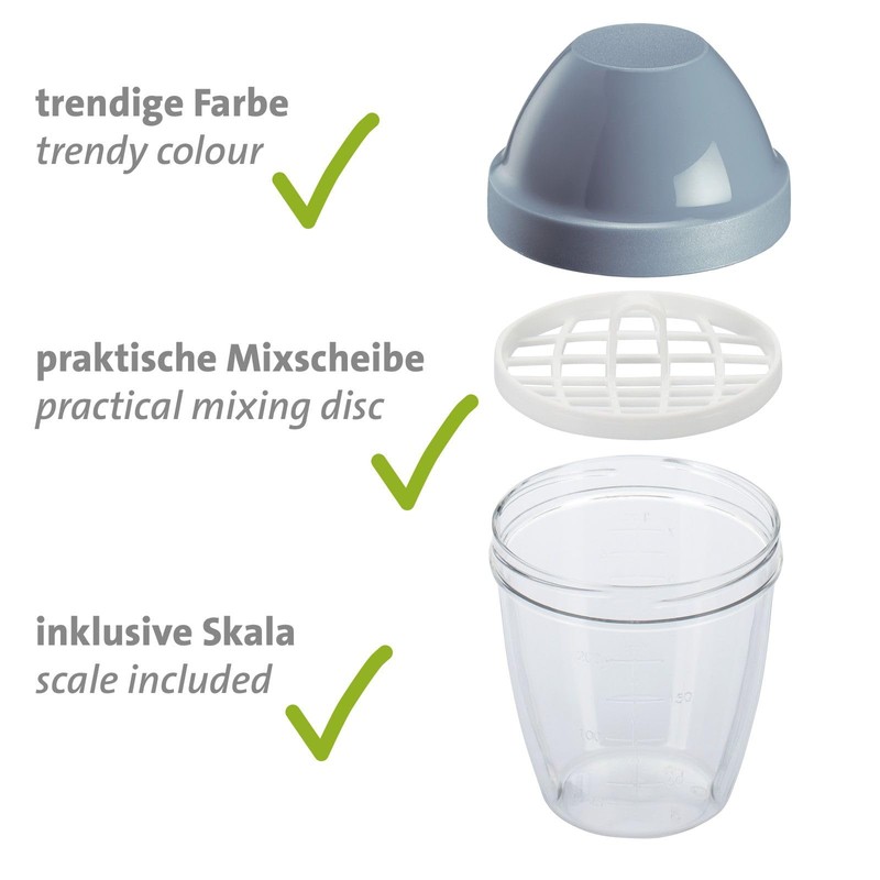 Westmark Shaker Cup - Dressing Shaker with Removable Mixing Disc