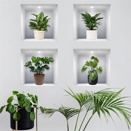 WOHAHA Wall Sticker, Plants, Plants, Plants, Plants, Plants, Plants, Plants, Plants, Greenery, Wall Sticker, Removable, Stylish, Scandinavian Wall Sticker, Wall Sticker, Living Room, Bedroom, Wall