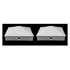 Plastic Pyramid 4x4 Nominal (3-5/8"x3-5/8") Fence Post Caps with Pre-Drilled