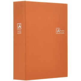 Nakabayashi TCPK-L-160-RO Pocket Album, 160 Pockets, 3.5 x 5 inch Photos (L-size), Refreshing Orange