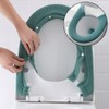 Gukasxi 3 pcs Soft Thicker Toilet Seat Warmer Cover, Button