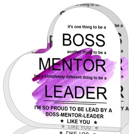 Boss Gifts-Boss Appreciation Gifts for Women-Cool Gifts for Bosses-Boss Day Gifts for Women-Appreciation Gifts for Leader Mentor Office Desk Decor Funny Paperweights Work Gifts