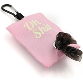 Pink Dog Poop Bag Holder,Pet Pets Supplies Canvas Garbage Bags,Poop Bag Dispenser Portable Dog Poop Waste Bag Holder Outdoor Puppy Cat Pick Up Organizer,Dog Supplies