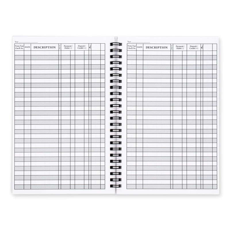 Side Spiral Bound Kittens Checkbook/Transaction Register