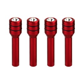 GAOLAOSY 4PCS Bling Car Door Lock Knobs, Rhinestone Automotive Doors Lift Bolt, Aluminum Alloy Vehicle Door Locking Pull Pin, Universal Auto Decorative Doors Lock Cover for Car, SUV, Truck (Red)