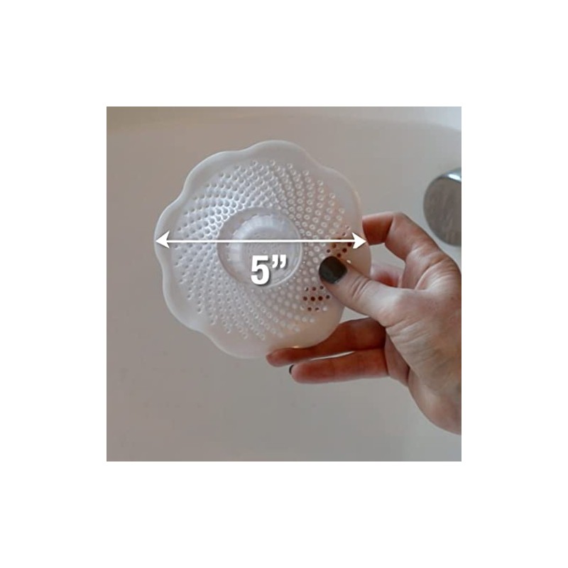 Danco Bathtub Drain Hair Catcher with In-Drain Basket and Strainer