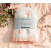 Little Jump Flamingo Baby Blanket - Silky Soft and Breathable