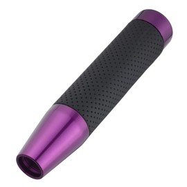 Abfer 180mm PU Shift Knob Alloy Car Knob Shift Auto Manual Vehicle Universal Car Accessory Interior, Purple
