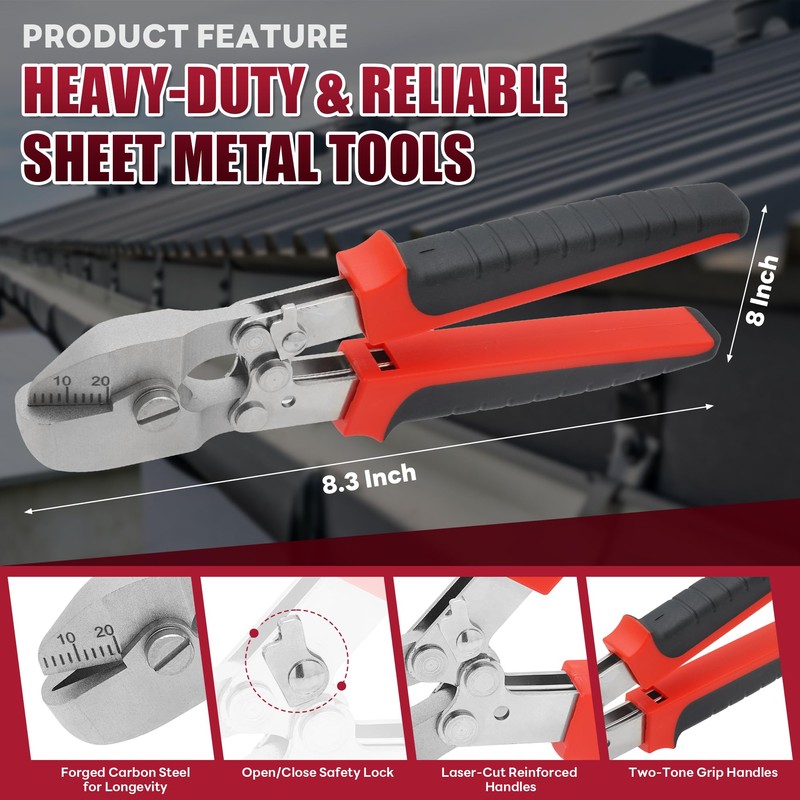 Sheet Metal Notcher - 30° V Notcher Cutting Tools, Professional