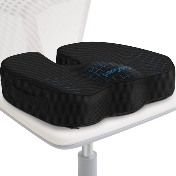 TushGuard Seat Cushion for Office Chair Memory Foam Non-Slip Desk