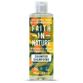 Faith In Nature Natural Grapefruit Orange Shampoo, Invigorating, Vegan and Cruelty Free, No SLS or Parabens, for Normal to Oily Hair, 400 ml