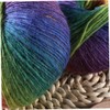 Tofficu 2pcs Knitting Yarn Wool Super Chunky Rainbow Yarn for