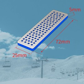 JustJoy Ski & Snowboard Edge Tuning Diamond Stone Set (4-Piece) | 240, 360, 500, 1000 Grit Sharpening Kit | Removes Burrs, Rust & Polishes for Ice Grip