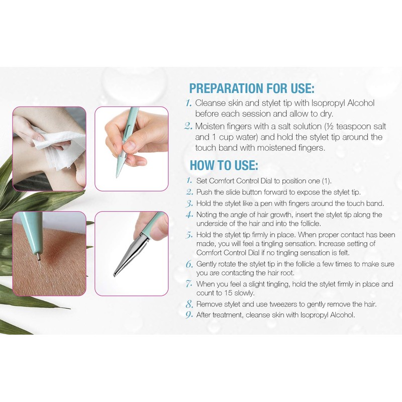 Clean + Easy Electrolysis Machine for Permanent Hair Removal -