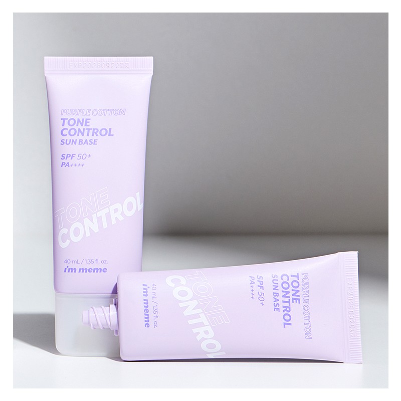 I'M MEME Purple Cotton Tone Control Sun Base 40ml SPF50+
