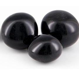 Black Tourmaline, Polished Natural Stone, Electromagnetic Protection and Energy Balance