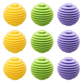 APOMOONS Pack of 9 Dryer Balls, Washing Balls for Washing Machines, Wash Balls for Down Jackets, Washing Ball, Reusable Tumble Dryer, Laundry Balls, Washing Balls, Reduce Wrinkles and Clip