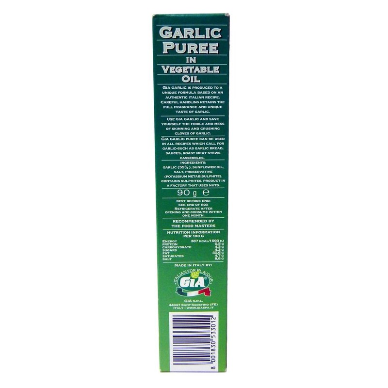 Gia - Garlic Puree in Vegetable Oil - 90g x