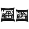 Mezzo Soprano Singer Vocal Vocalist Voice Singing Choir Throw Pillow