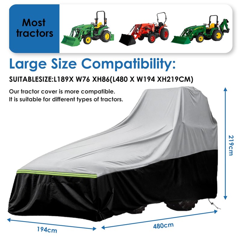 Tractor cover, Tractor covers waterproof heavy duty, New upgraded version,