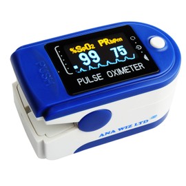 Finger Pulse Oximeter with Sp02 Plesmograph Waveform
