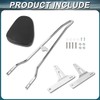 AUFER Detachable Chrome Passenger Backrest Sissy Bar With Backrest Pad