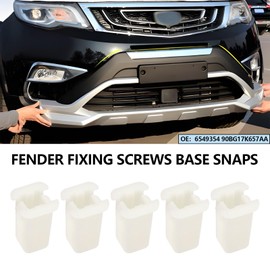 The Lord of the Tools Pack of 30 front wheel arch covers, mudguard chassis, plastic nut, mounting clip, screw base buckle, 6549354 90BG17K657AA compatible with Ford Fiesta