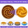 Slow Feeder Dog Bowls Insert, Animire Soft Silicone Slow Eating