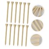 Kisangel Bamboo Golf Tees 100pcs Wooden Spikes Golf Accessories Easy