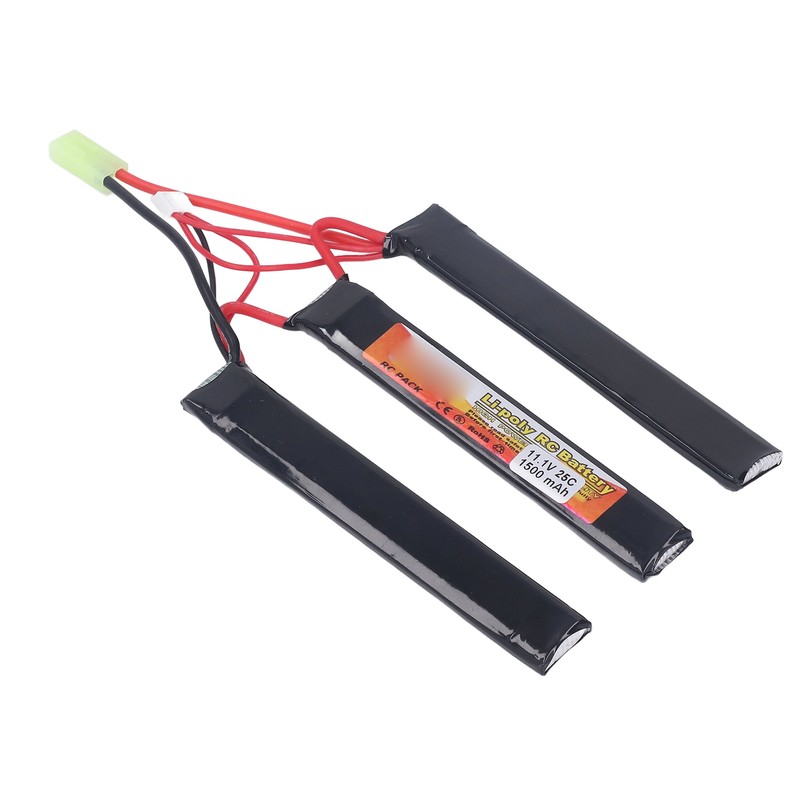 1500mAh Lipo Battery 25C Discharge Rate 11.1V 3S Lithium Cobalt