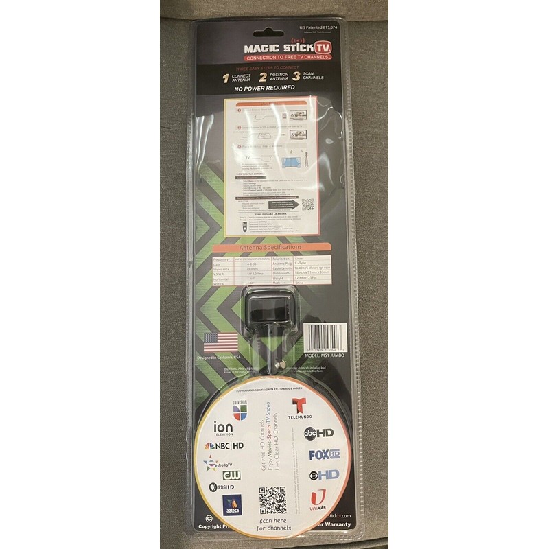 Magic Stick TV MAX HD 4K Ready Antenna HDTV Digital