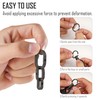 KeyUnity Titanium Carabiner Keychain, Key Ring Clips, Keyring, Key Chains