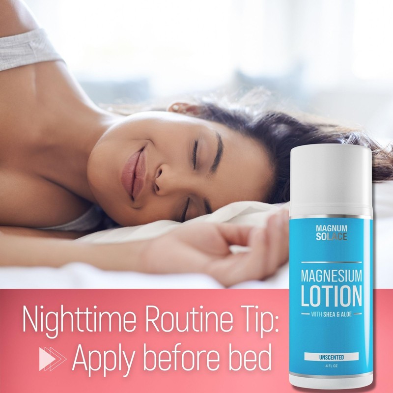 Magnum Solace Magnesium Lotion with Aloe & Shea – Apply